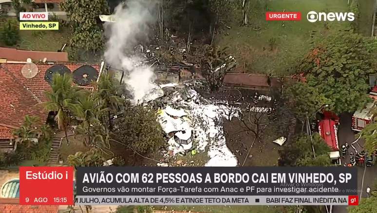 GloboNews informa queda de avião; apresentadora se manifesta após preocupação de amigos e fãs 