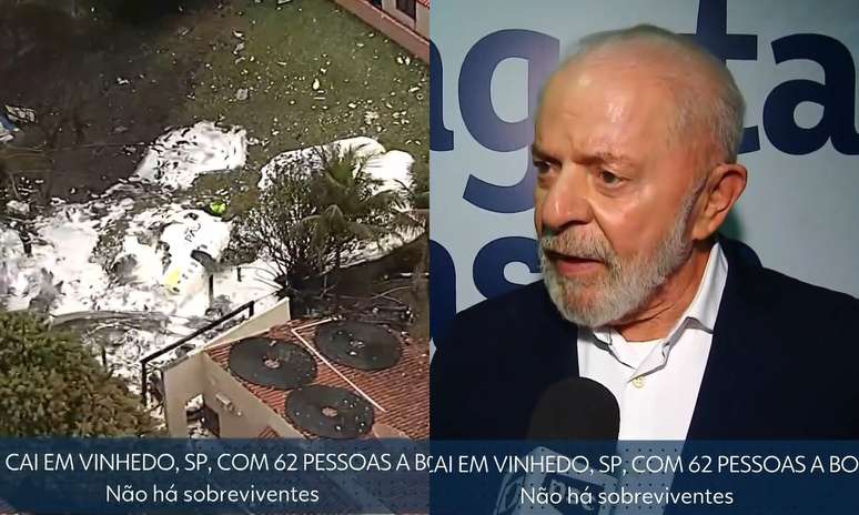 Lula se manifesta sovre queda de avião no interior de São Paulo 