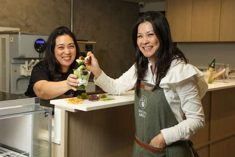 Na foto, as fundadoras da Matcha Minka, Fabiana Ikawa e Débora Taira.