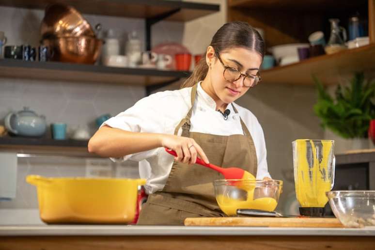 No desafio, Ana Luiza Rocha preparou um gaspacho de abóbora