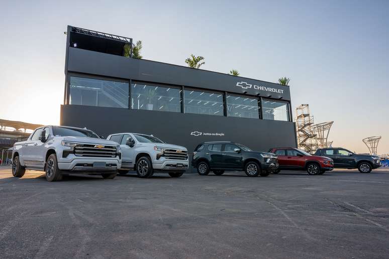 Vários carros da linha Chevrolet estão disponíveis para test-drive em Interlagos