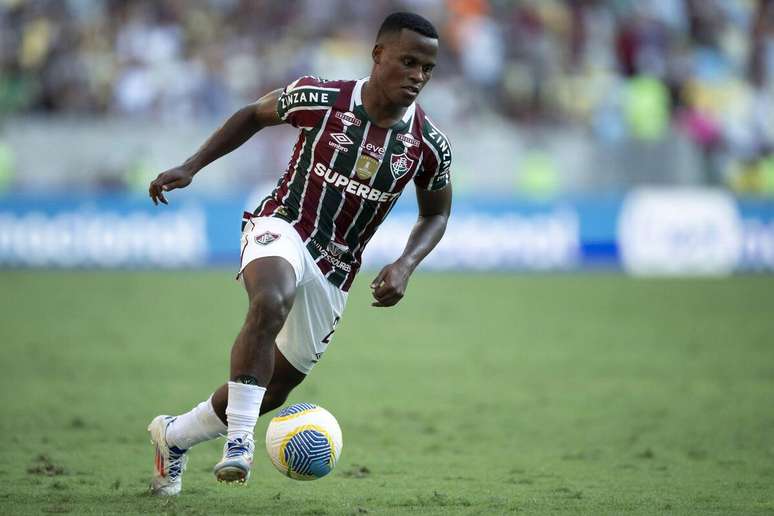 Jhon Arias (Fluminense) durante jogo contra o Bahia, no dia 04.08.2024