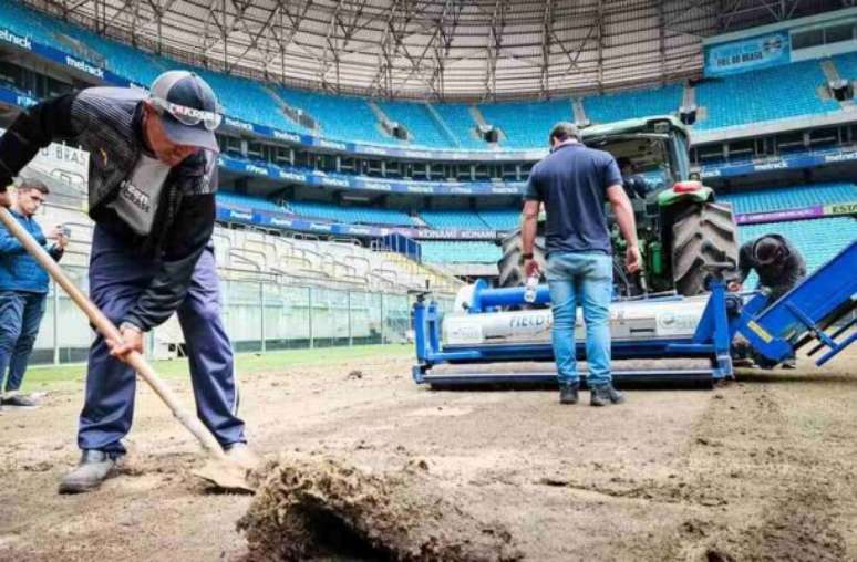 Arena sofreu diversos danos por conta tragédia climática no Rio Grande do Sul