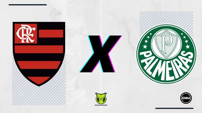 FLAMENGO X PALMEIRAS. ARTE: ENM