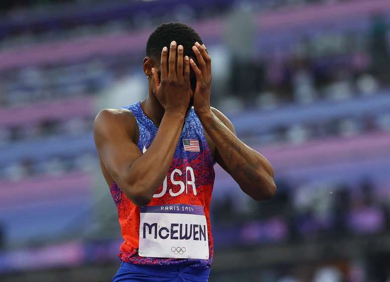 Shelby McEwen, dos Estados Unidos, não aceitou dividir o primeiro lugar com Hamish Kerr, da Nova Zelândia, pediu desempate e acabou com a medalha de prata