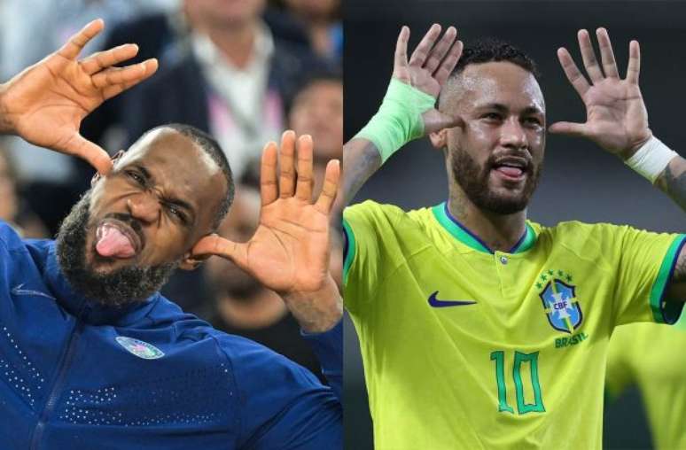 Lebron James ao melhor estilo Neymar na comemoração do ouro olímpico do basquete nos Jogos Olímpicos.