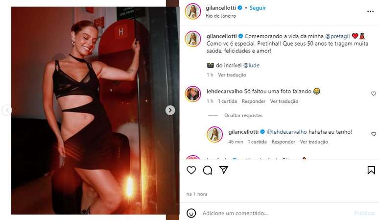 Giovanna Lancellotti exibiu o look usado na festa de Preta Gil 