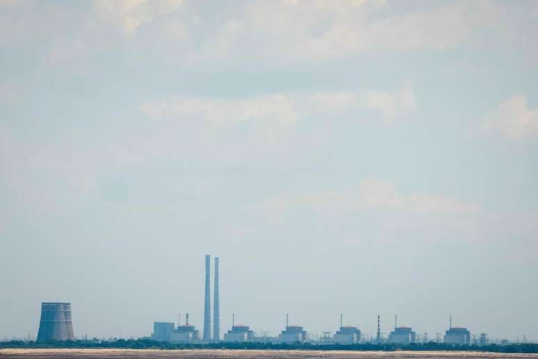 Vista da usina nuclear de Zaporizhzhia, na Ucrânia
16/06/2023 REUTERS/Alina Smutko