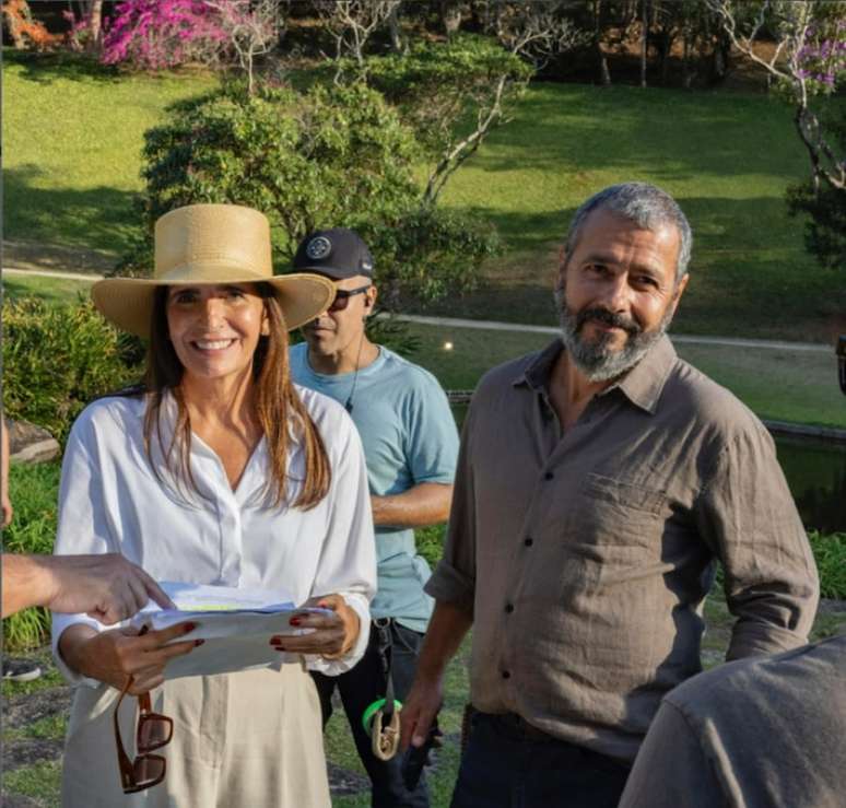 Malu Mader como Aurora e Marcos Palmeiras como José Inocêncio, em Renascer