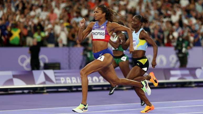 Gabby Thomas, que ganhou o ouro nos 200m femininos nas Olimpíadas de Paris 2024, fez do sono uma parte importante da sua rotina de treinamento