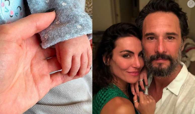 Mel Fronckowiak e Rodrigo Santoro anunciaram o nascimento da segunda filha no Instagram.