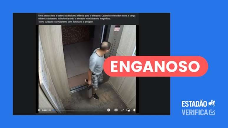 Explosão de bateria de lítio registrada em vídeo viral não foi causada por elevador