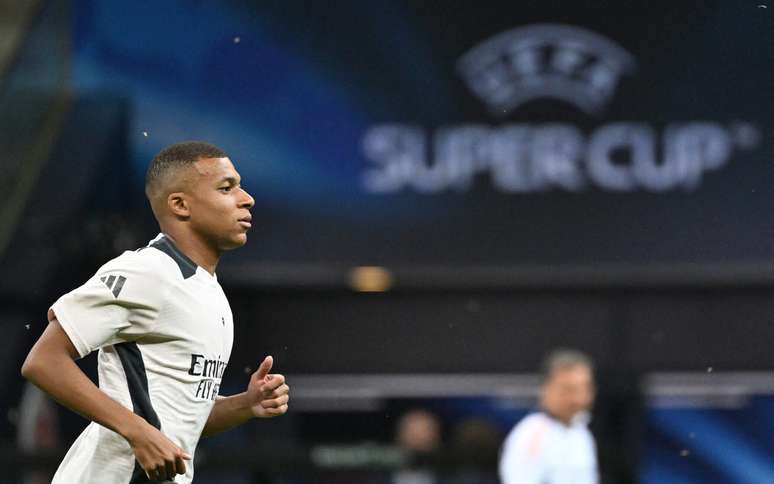 Kylian Mbappé pode fazer sua estreia pelo Real Madrid diante da Atalanta, pela Supercopa da Uefa