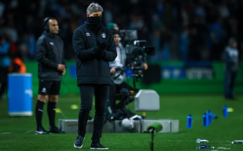 Renato Gaúcho em vitória do Grêmio contra o Fluminense pela Libertadores