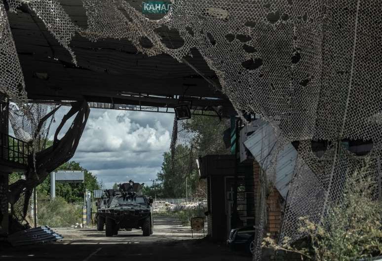 Militares ucranianos na fronteira com a Rússia na região de Sumy
 13/8/2024   REUTERS/Viacheslav Ratynskyi