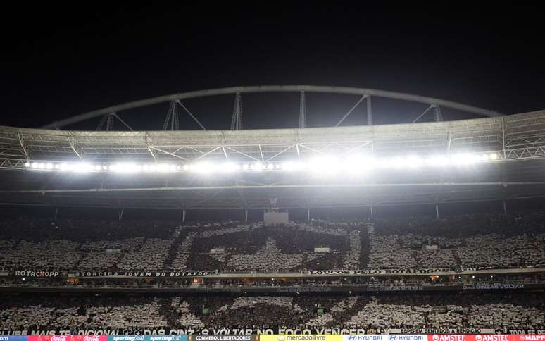 Botafogo derrotou o Palmeiras no Engenhão