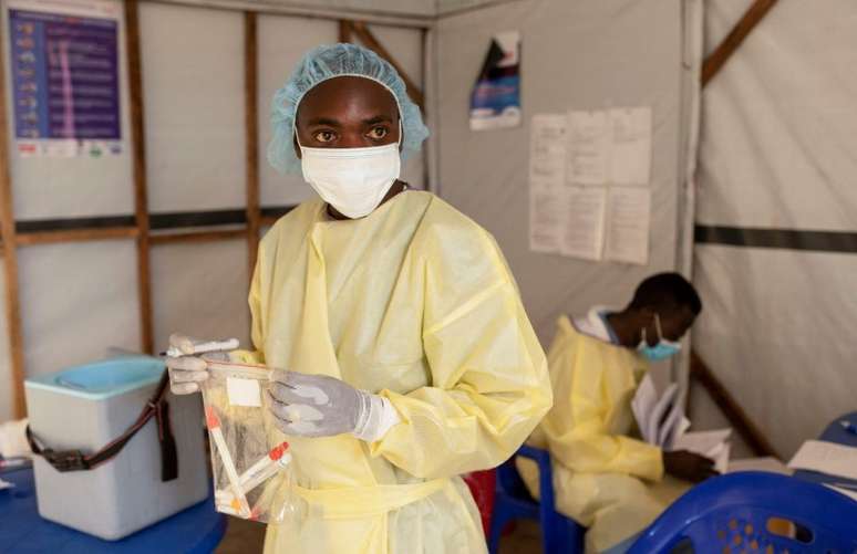 Laboratório em centro de tratamento na República Democrática do Congo 
19/7/2024 REUTERS/Arlette Bashizi/Arquivo