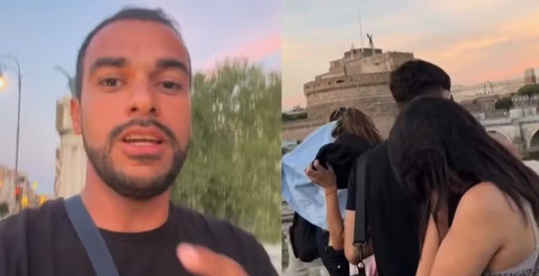 Brasileiro viraliza ao caçar pickpockets e alertar turistas em Roma