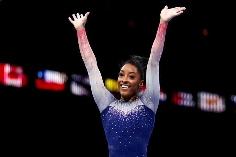 Simone Biles foi a primeira mulher negra a vencer um Campeonato Mundial de Ginástica Artística 