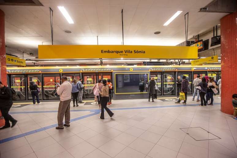 Linha 4-Amarela do metrô de São Paulo funcionará normalmente neste fim de semana.