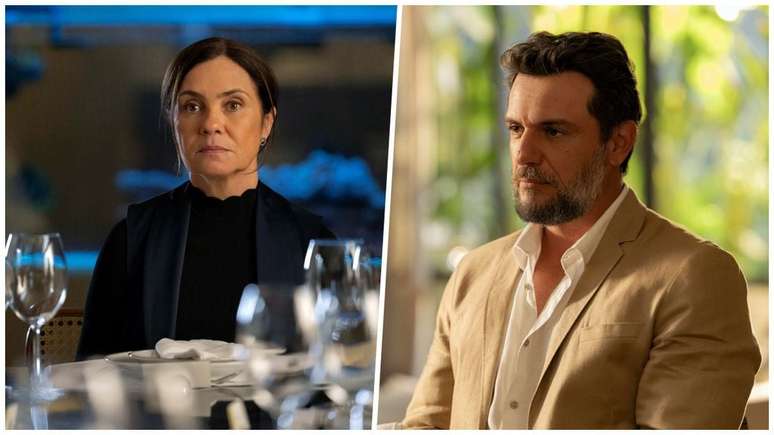 Mércia (Adriana esteves) trabalha há anos na casa de Molina (Rodrigo Lombardi) e tem um caso com o magnata (Imagem: Divulgação/TV Globo/Manoella Mello)