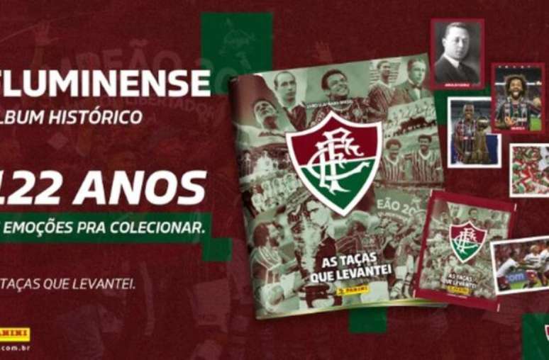 Fluminense e Panini lançam álbum de figurinhas no aniversário de 122 anos do clube –