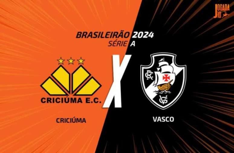 Criciúma e Vasco jogam neste domingo, às 16h, em Santa Catarina (SC)