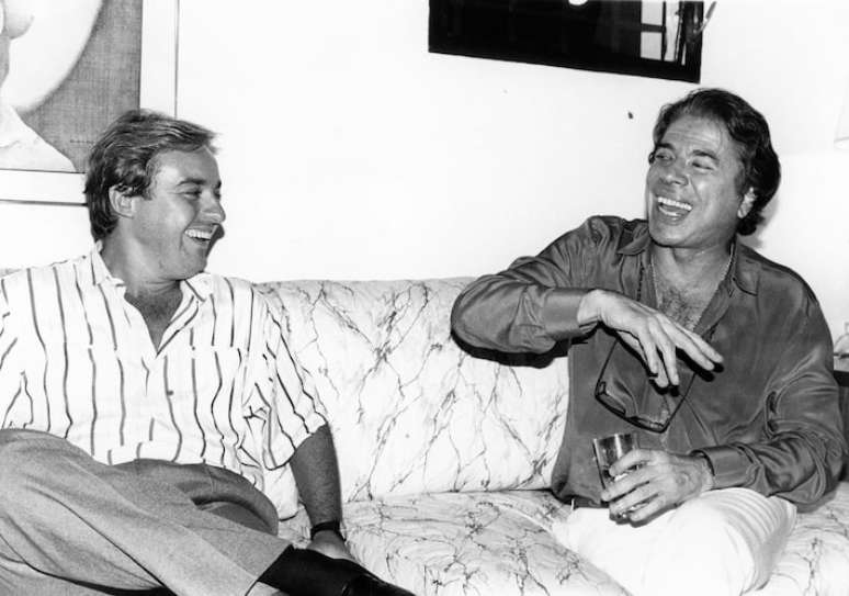 Gugu Liberatoe Silvio Santos, S&atilde;o Paulo, SP,11/02/1988.