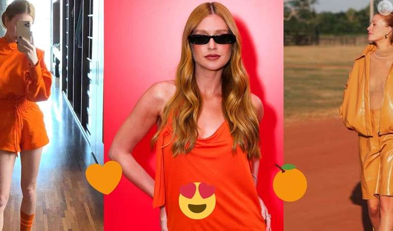 Marina Ruy Barbosa tem o laranja como sua cor.