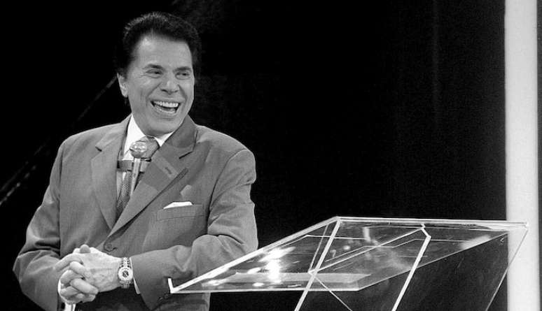 Silvio Santos durante gravação do 'Troféu Imprensa', do SBT.