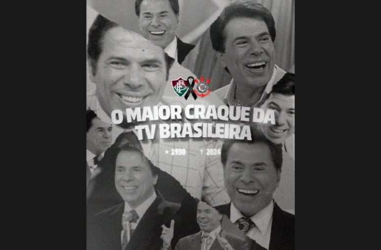 Fluminense e Corinthians se unem para homenagear Silvio Santos –