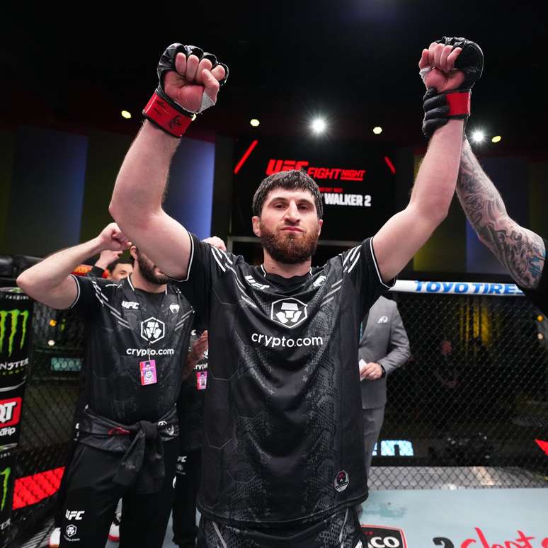 Magomed Ankalaev após vencer o UFC Vegas 84 