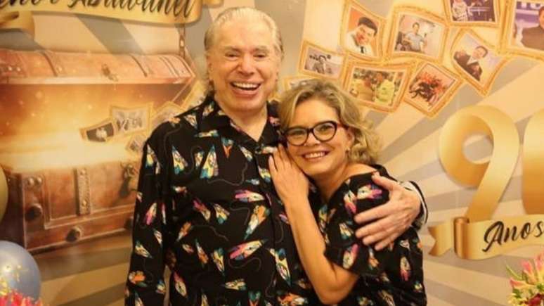 Cintia Abravanel e Silvio Santos