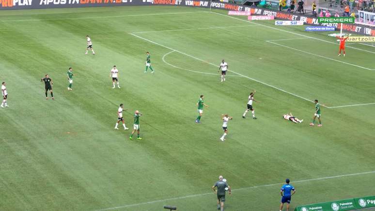 Patryck precisou ser substituído no clássico entre Palmeiras x São Paulo