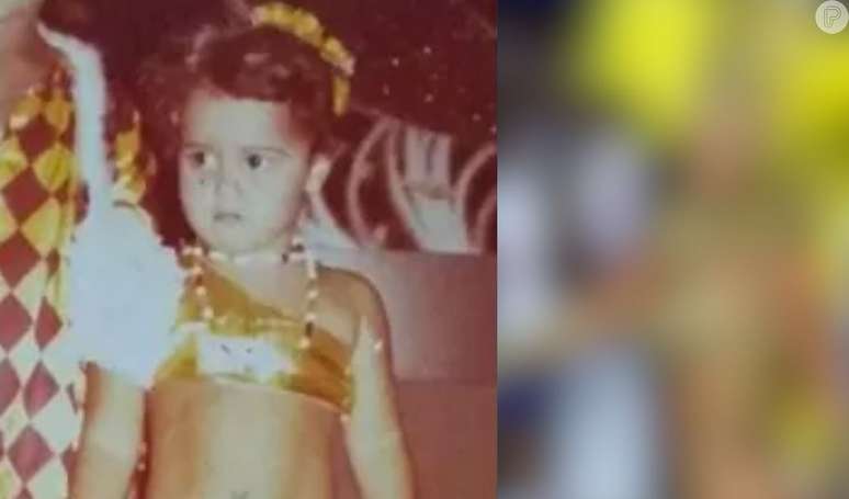 Nos anos 80, essa menininha já dava seus primeiros passos no Carnaval; hoje é uma das maiores musas da Sapucaí.