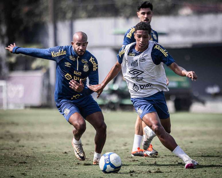 Santos finalizou a preparação para enfrentar o Guarani- Fotos: Raul Baretta/ Santos FC.