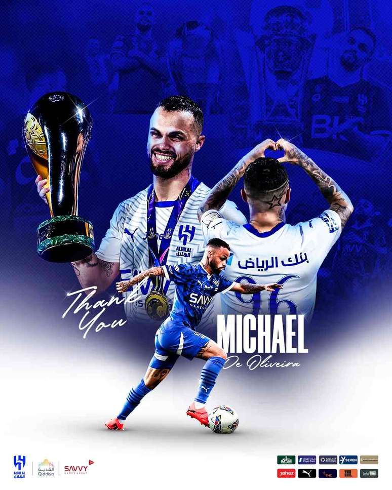 Al-Hilal despede-se de Michael pelas redes sociais –