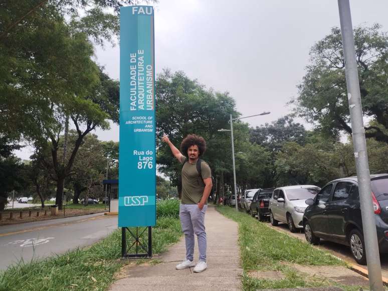 Paulo Nunes na Faculdade de Arquitetura e Urbanismo da Universidade de São Paulo. Em 2024, entraram 4,17% de pretos na USP.