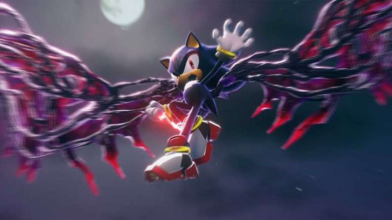 Shadow demonstrando um de seus Poderes Doom em Sonic x Shadow Generations