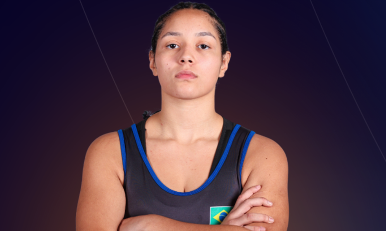 Julia da Silva Joaquim, que estava disputando o Mundial sub-17 de wrestling