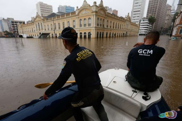 Chuva de maio inundou diferentes partes da cidade de Porto Alegre