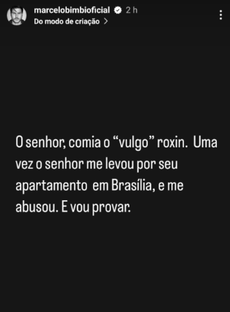 Marcelo Bimbi acusou Gladson Cameli, governador do Acre, de abuso sexual 