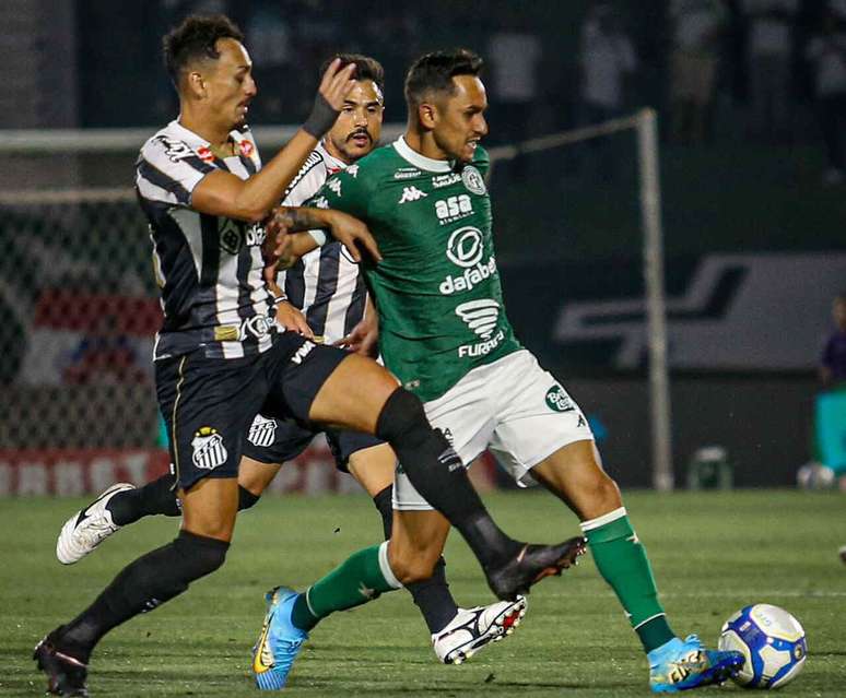 Santos e Guarani empataram por 1 a 1, no Brinco de Ouro, pela 22ª rodada da Série B do Brasileirão –