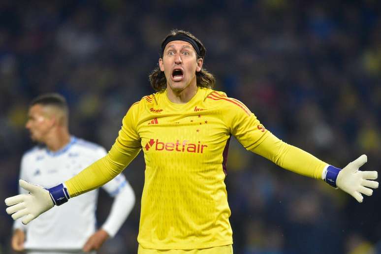 Cássio (Cruzeiro) durante jogo contra o Boca Juniors, no dia 15.08.2024