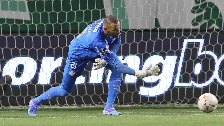 Weverton analisa a eliminação do Palmeiras na Libertadores da América – Foto Cesar Greco/Palmeiras