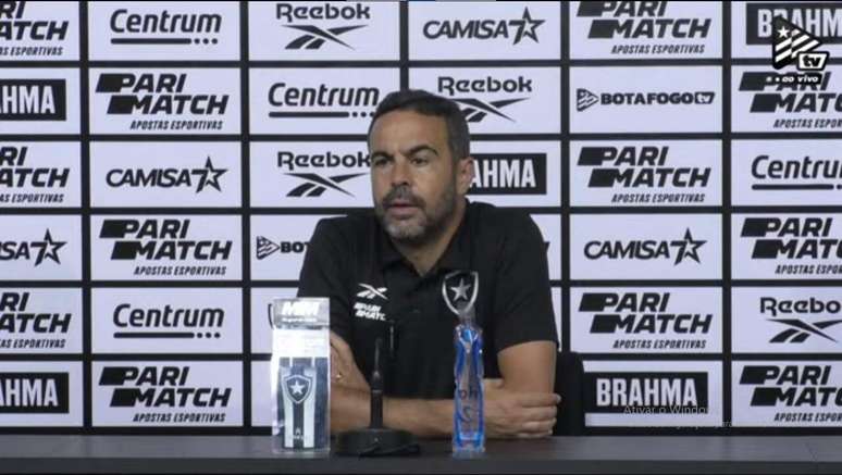 Arthur Jorge analisou o desempenho do Botafogo no jogo do Allianz Parque –