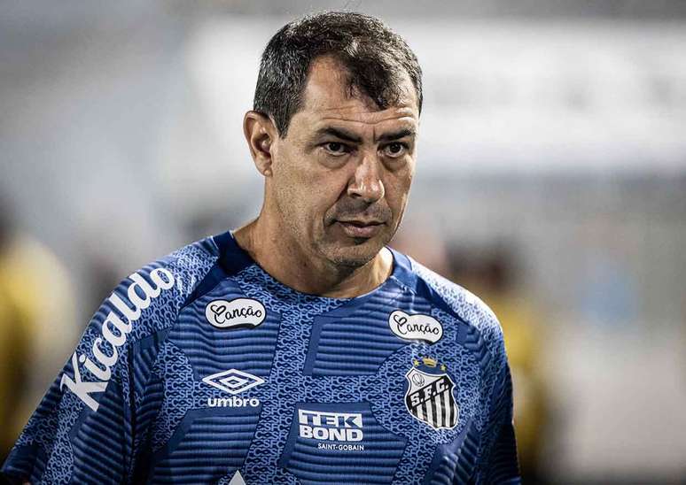 Fábio Carille não aprovou a atuação do Santos contra o Guarani –