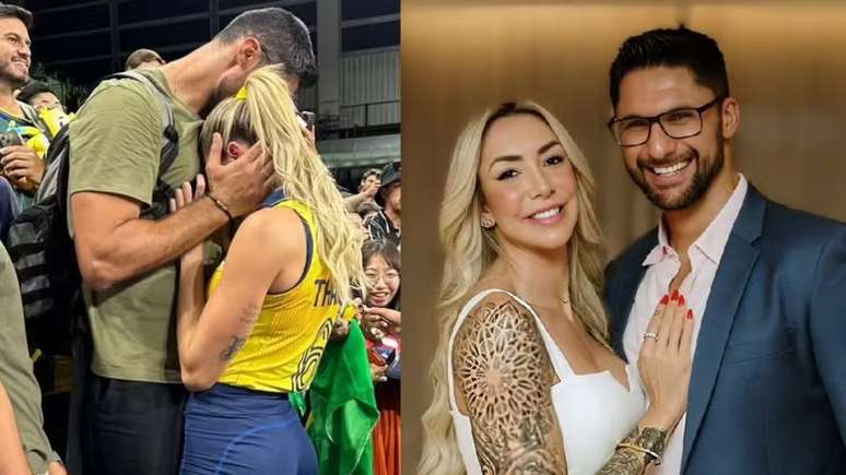 Thaísa Daher e o marido Rafael Mineiro