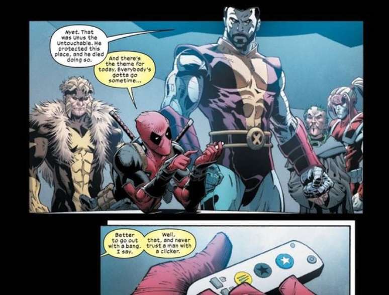 Em nova HQ de Wolverine, Colossus e Deadpool, embora não sejam amiguinhos, pelo menos já se conhecem bem e interagem (Imagem: Reprodução/Marvel Comics)