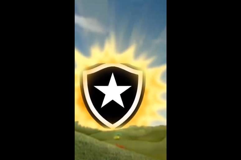 Publicação do Botafogo em referência ao sol do “Teletubbies” –